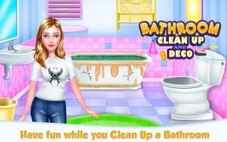 Bathroom Cleanup and Deco постер