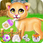 Baby Lion Caring icon