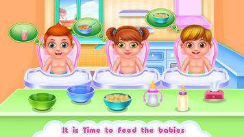 Babysitter a Day with Triplets پوسٹر