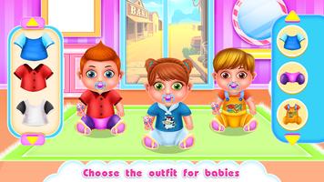 Babysitter a Day with Triplets اسکرین شاٹ 1
