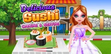 Sushi Cooking and Serving