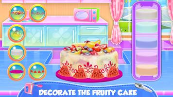 Fruity Ice Cream Cake Cooking screenshot 2