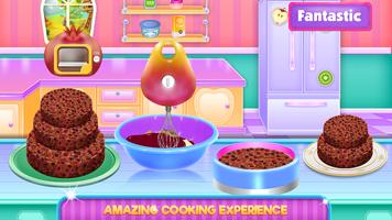 Fruit Chocolate Cake Cooking capture d'écran 1