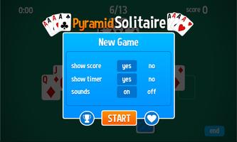 Pyramid Solitaire HD card game captura de pantalla 1