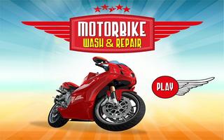 Motorbike Wash and Repair Affiche