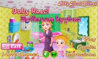 Baby Hazel Bathroom Hygiene Affiche