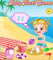 Baby Hazel Beach Holiday الملصق