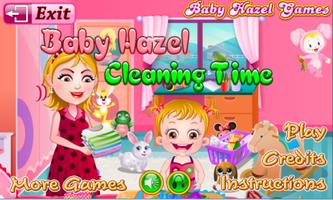 Baby Hazel Cleaning Time poster