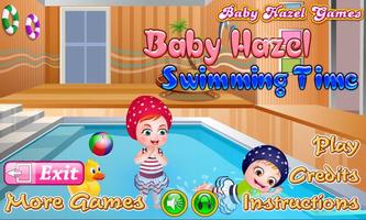 Baby Hazel Swimming Time Affiche