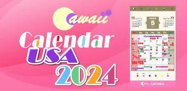 2024 Cawaii Calendar