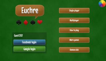 ♣ Euchre free card game Plakat