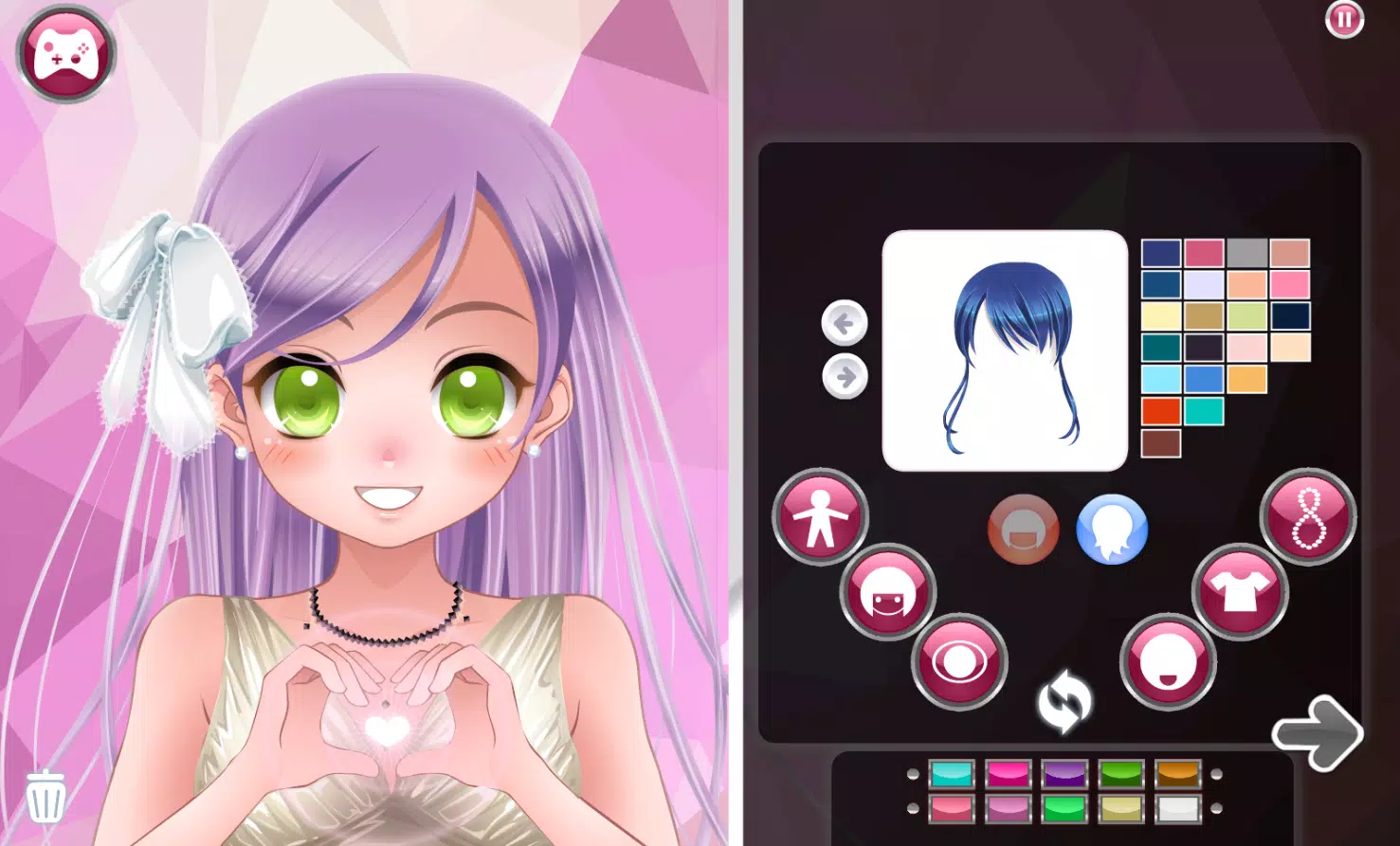 Sáng tạo avatar anime của riêng mình với APK anime avatar maker dễ dàng và nhanh chóng. Không chỉ giúp bạn tạo ra những nhân vật hoạt hình chuẩn 3D mà còn trang bị các tính năng độc đáo cho avatar của bạn.