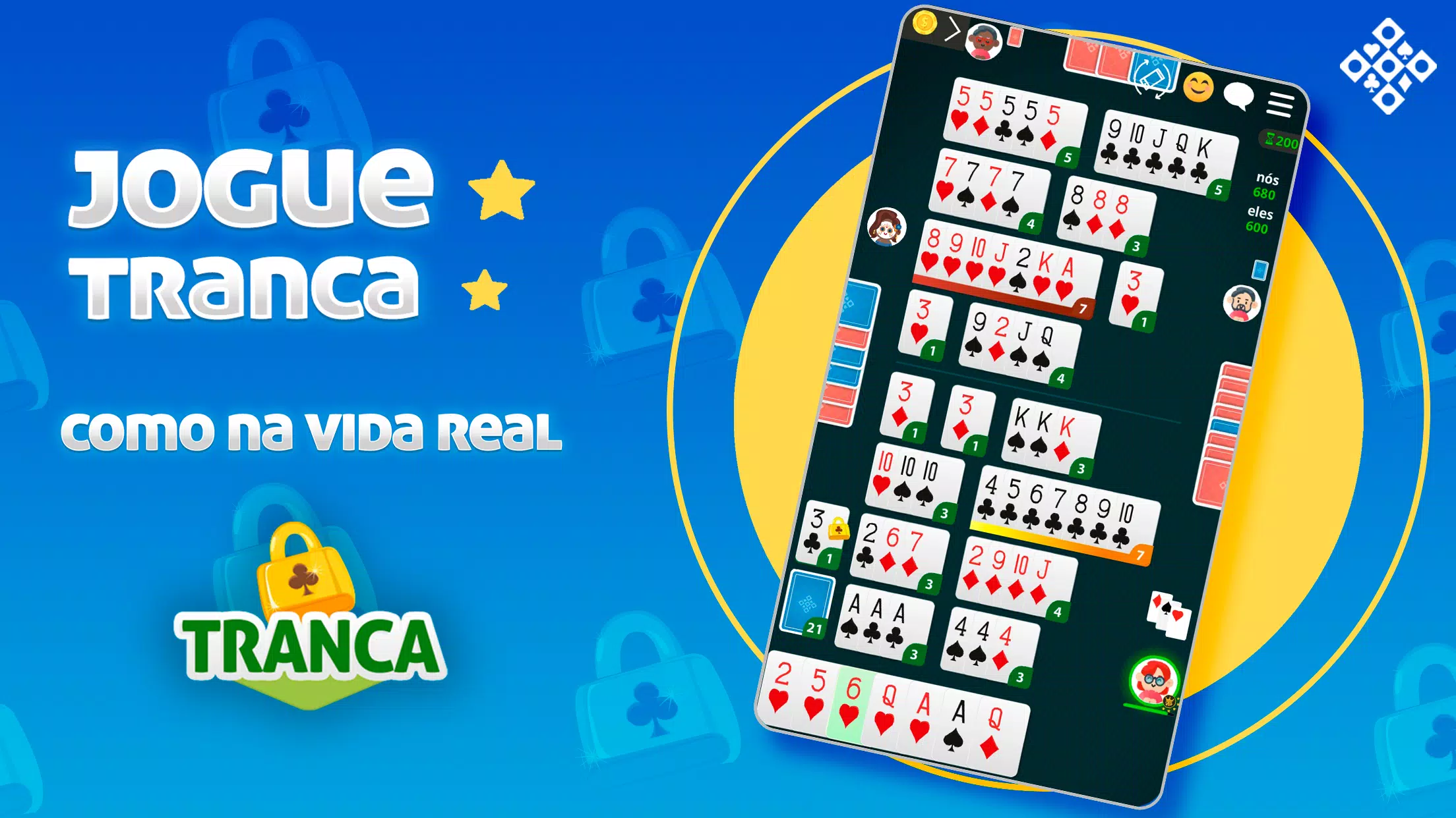 Tranca Zingplay - Jogo de cartas online