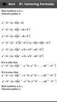 Mathematics Formula Reference تصوير الشاشة 1