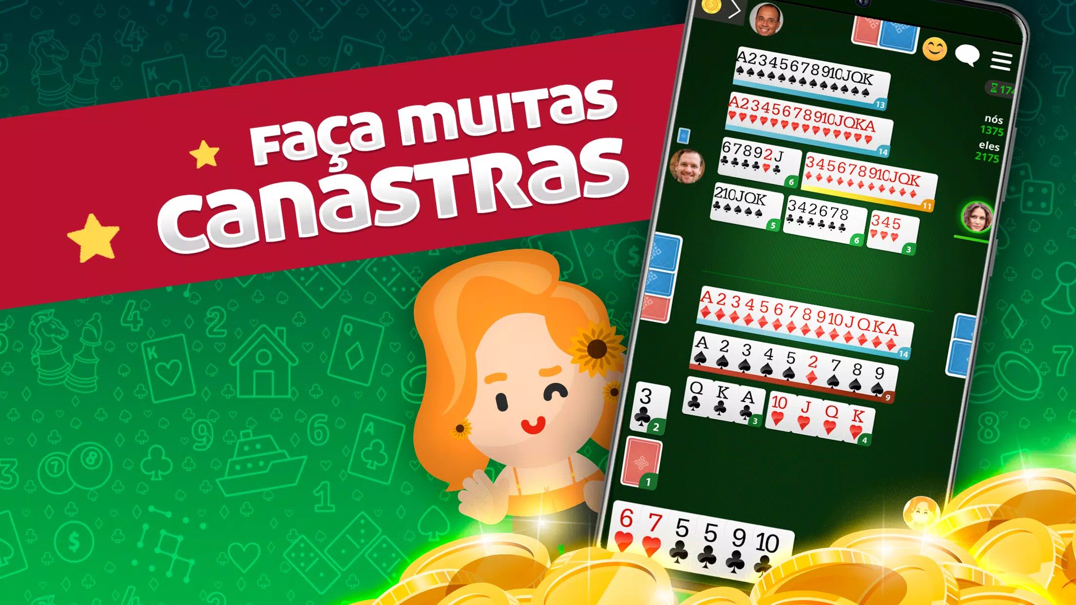 Download do APK de Buraco online - jogo de cartas para Android