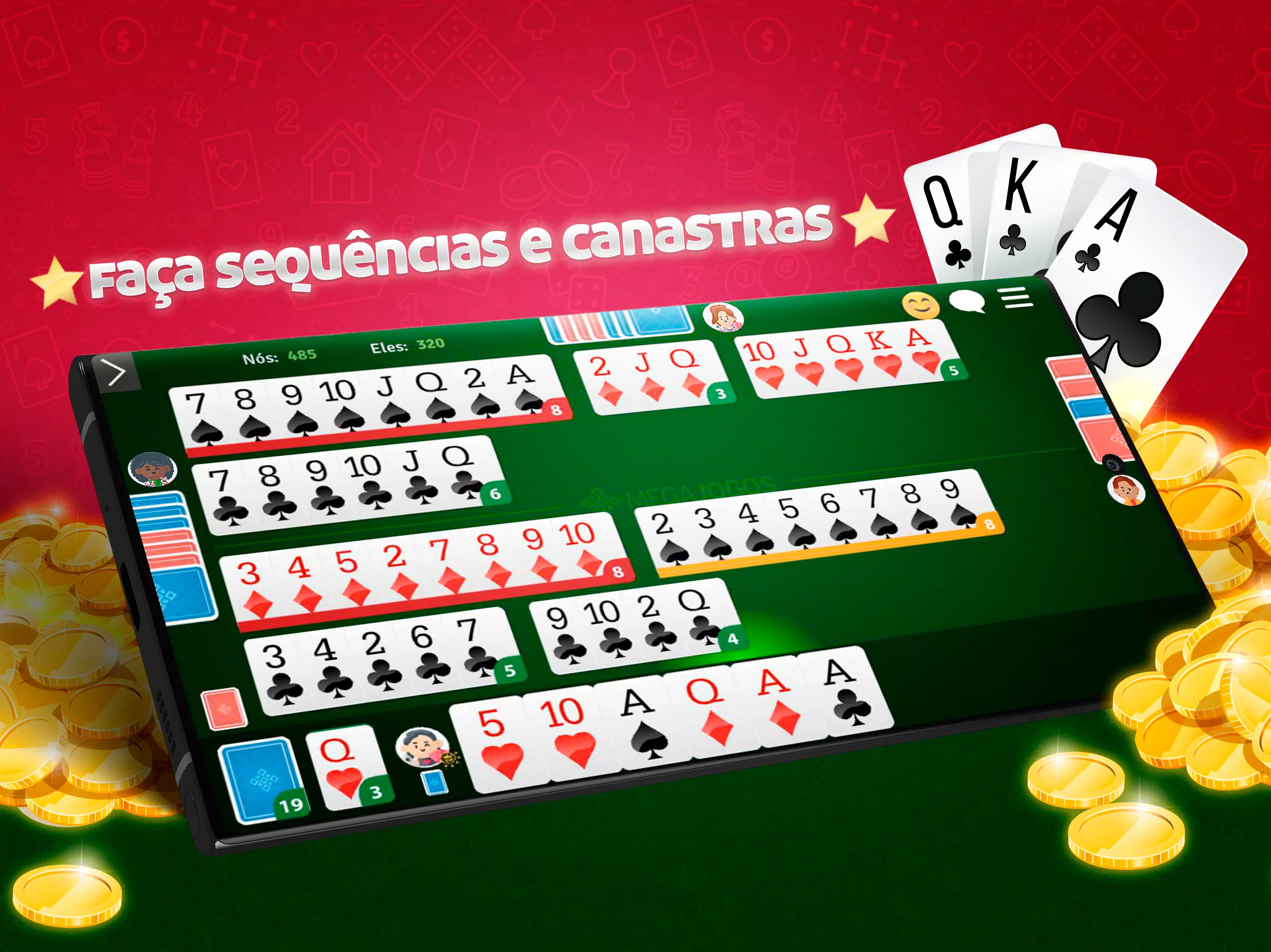 Buraco Canasta Jogatina: Card Games For Free para Android - Download