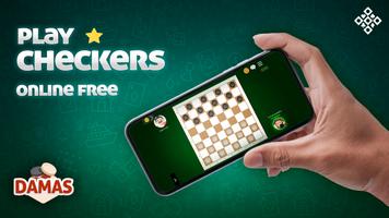 Checkers Online: board game poster