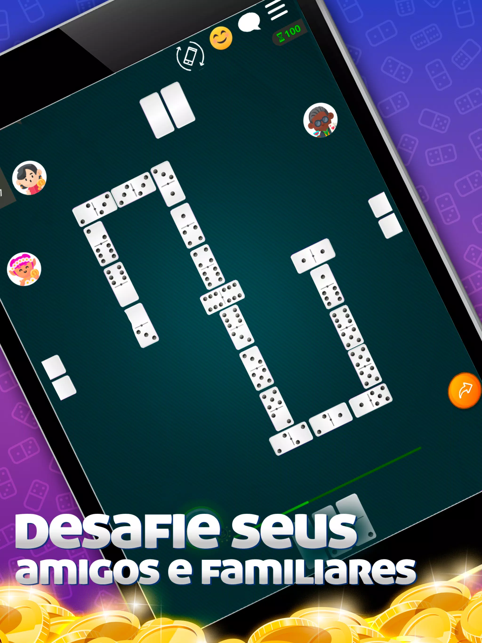 Dominó Online - jogo de tabuleiro do Megajogos para Android e