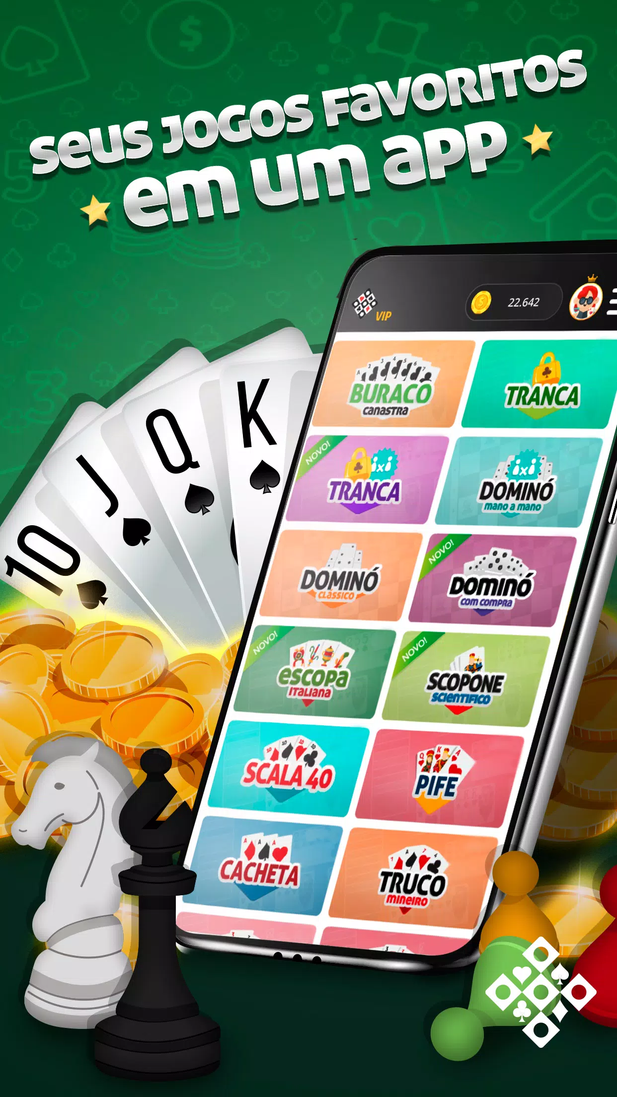 Jogos de Tabuleiro Online - Dominó, Xadrez, Damas - Baixar APK para Android