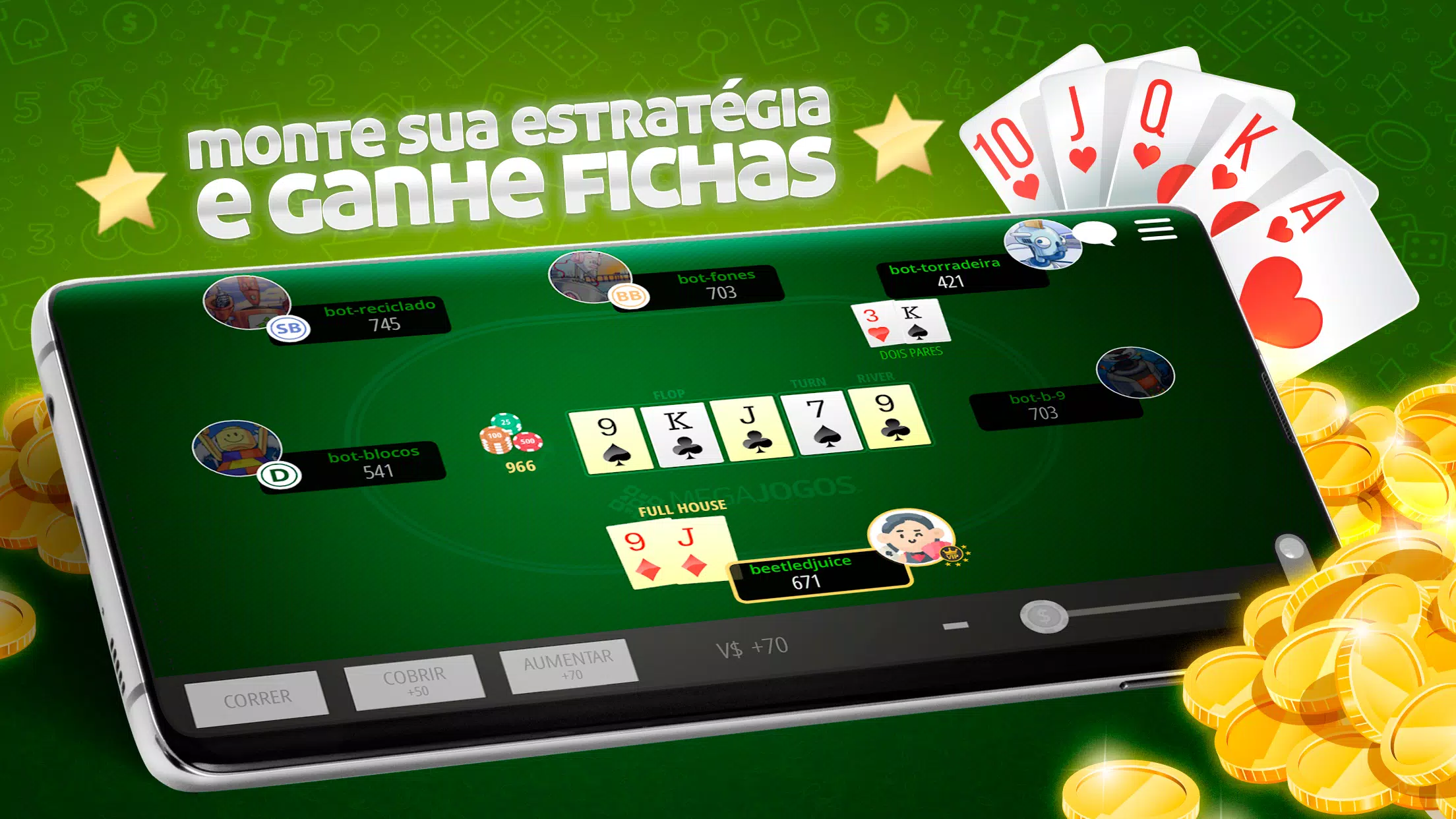 Poker Texas Hold'em Online grátis - Jogos de Cartas