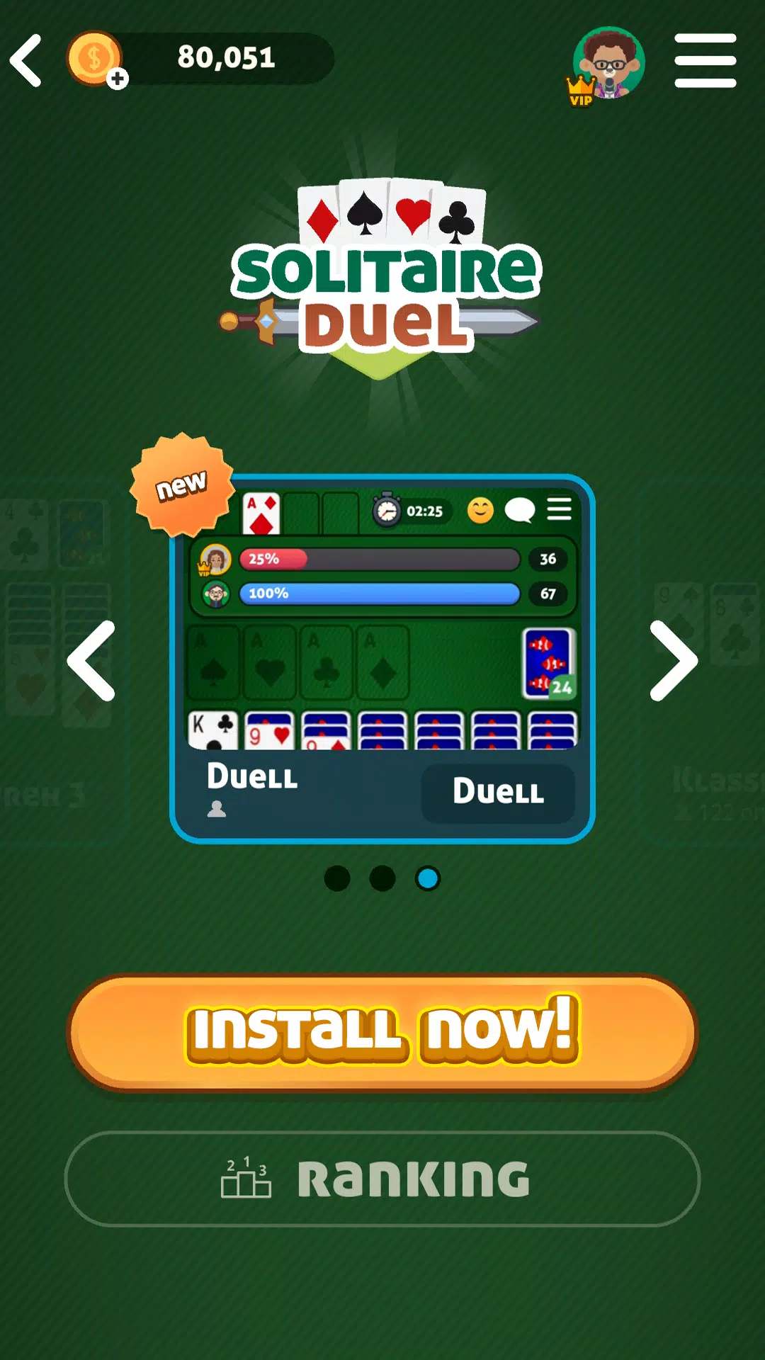 Solitaire Duel: Klondike