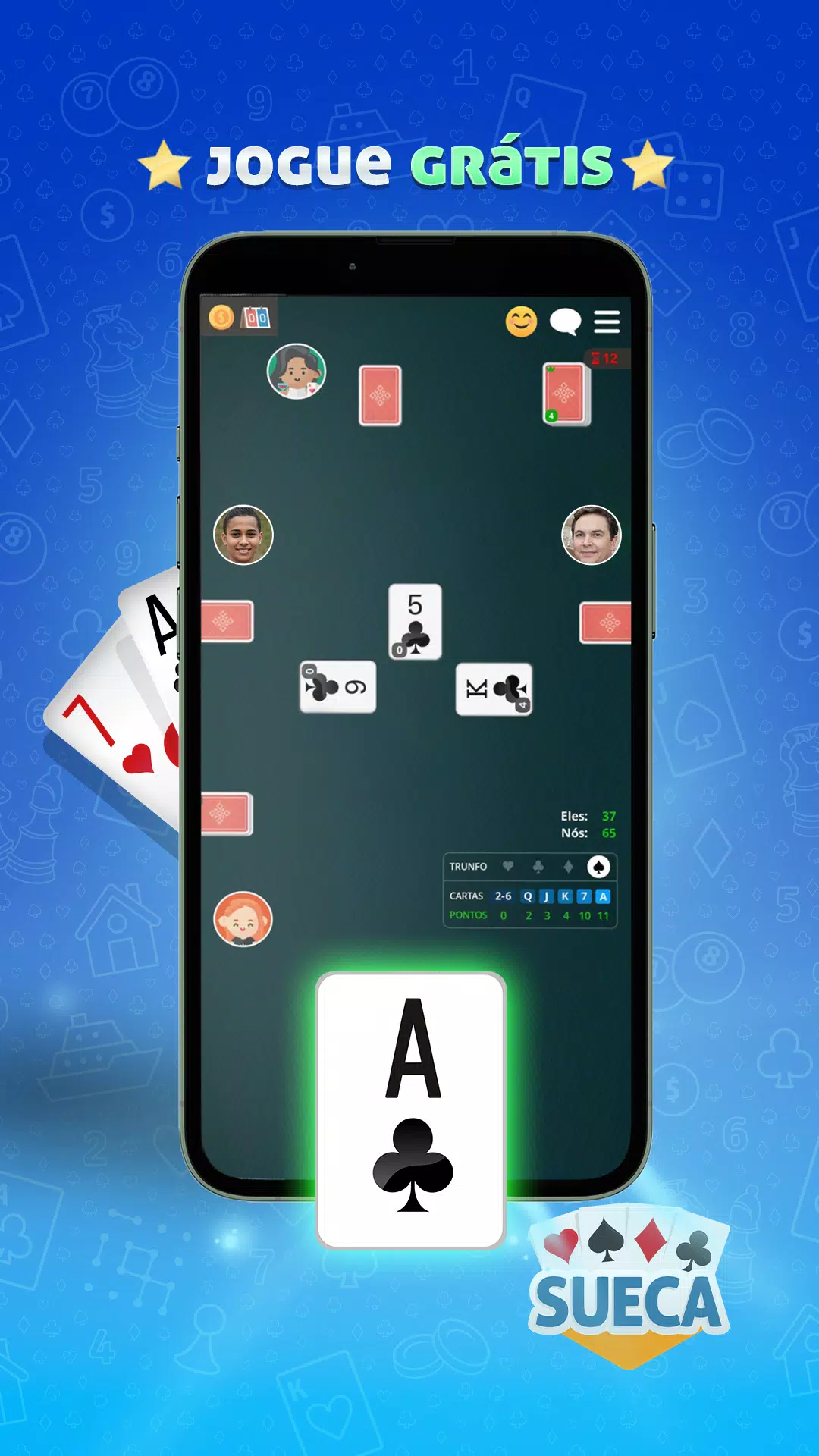 Sueca MegaJogos: Jogo Cartas