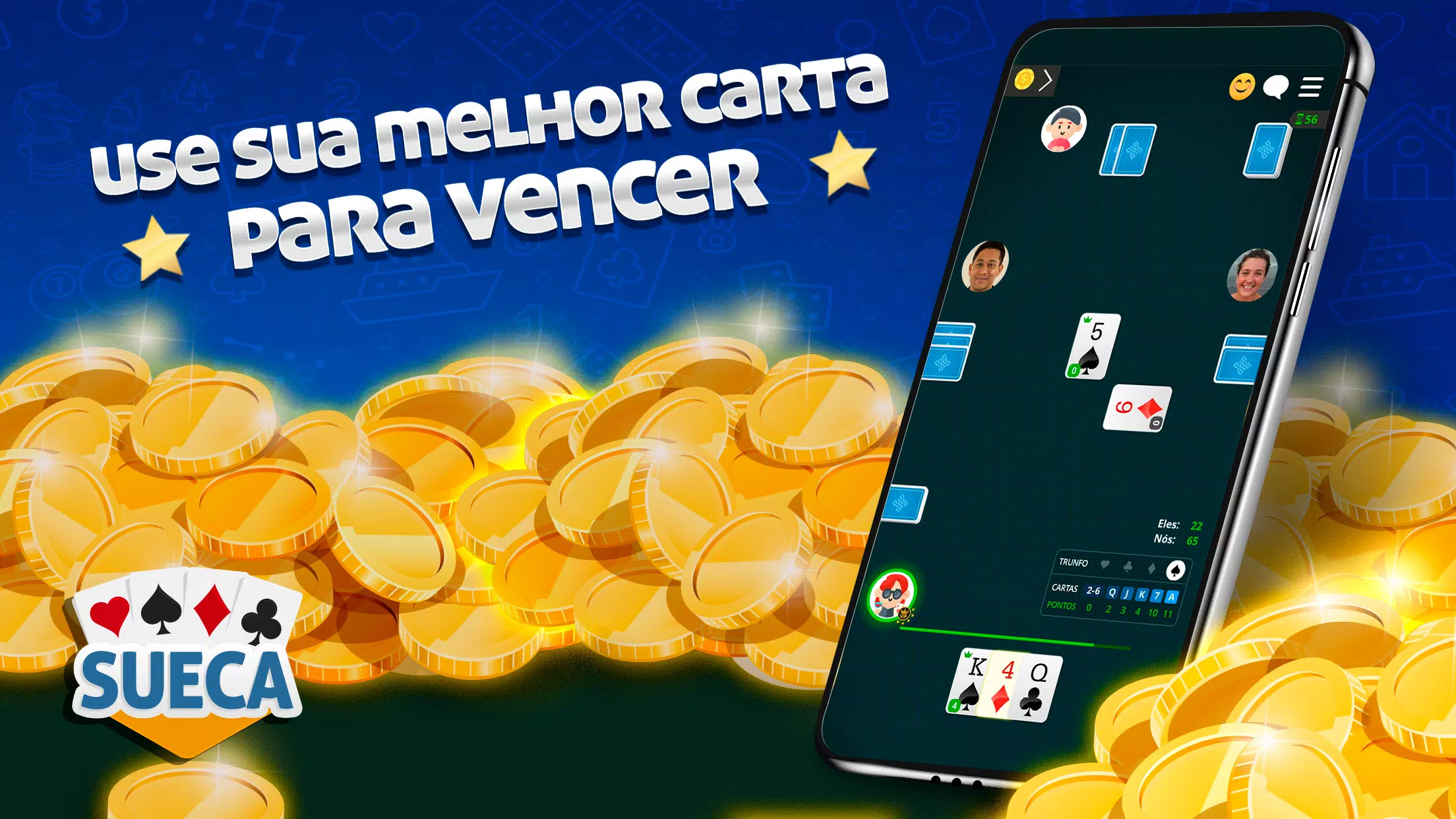 Sueca Jogatina: Jogo de Cartas APK (Download Grátis) - Android Jogo