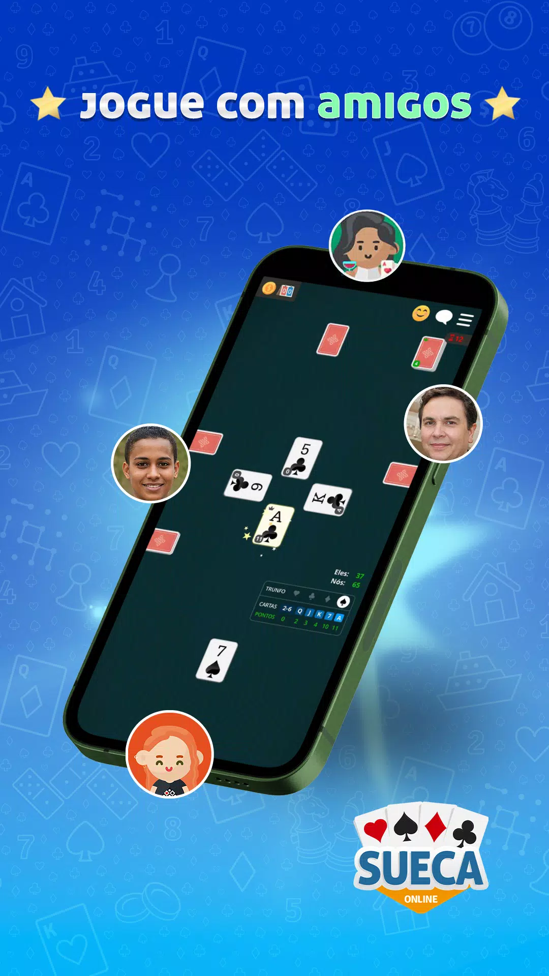 Sueca MegaJogos: Jogo Cartas