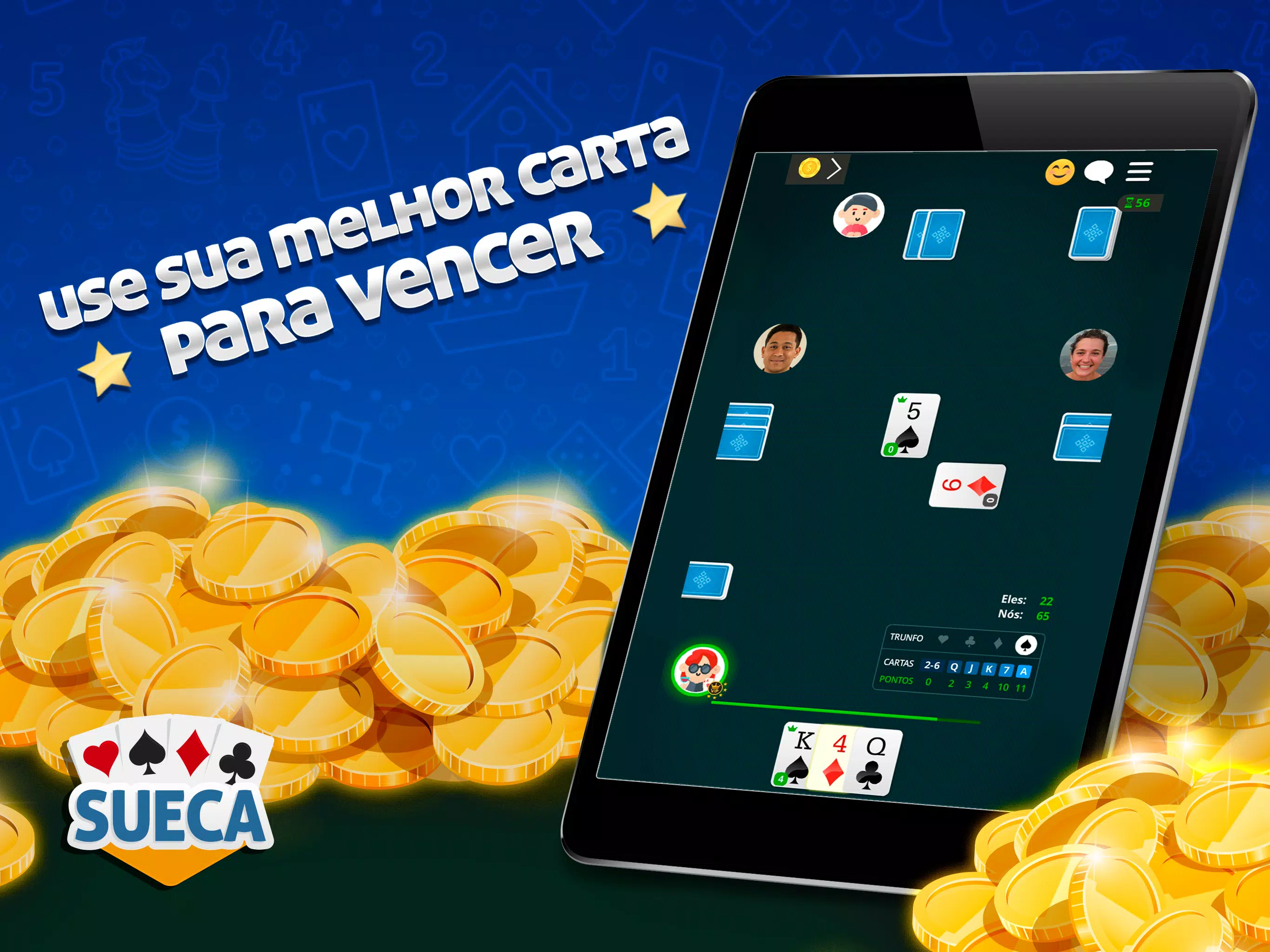 Sueca Jogatina: Jogo de Cartas APK (Download Grátis) - Android Jogo