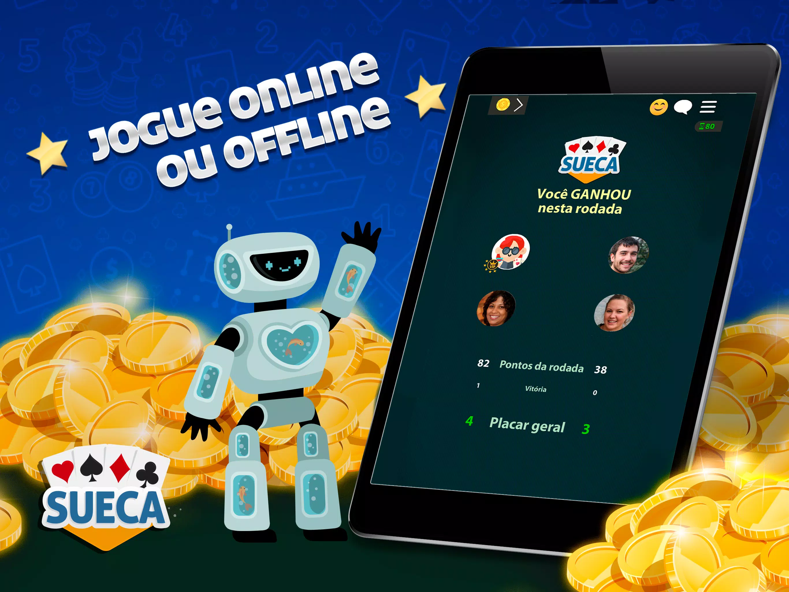 Sueca Jogatina: Jogo de Cartas APK (Download Grátis) - Android Jogo