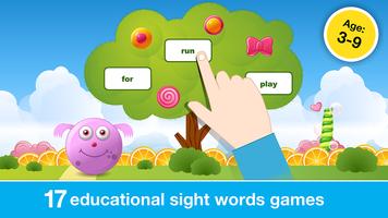 Sight Words Games in Candy Lan Affiche