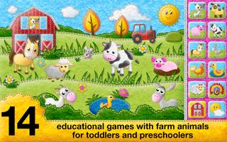 Animals: Toddler games for 1 2 Affiche