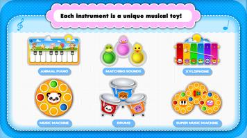 Baby Piano games for 2 year ol الملصق