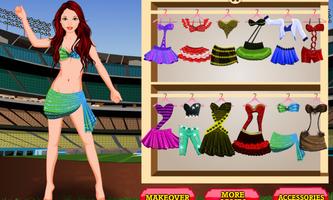 Cheerleader Girl Dress Up Game capture d'écran 2