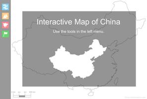 Interactive Map of China poster