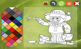 Clown coloring book screenshot 2