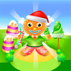 Chinese food and gingerbread cooking games أيقونة