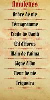 Amulettes Affiche