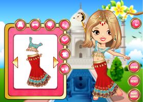 Indische Prinzessin dressup Plakat