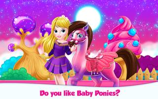 Baby Pony Caring पोस्टर