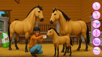 Princess Horse Caring الملصق