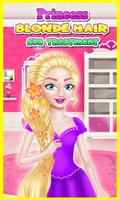 Princesse blonde cheveux Affiche