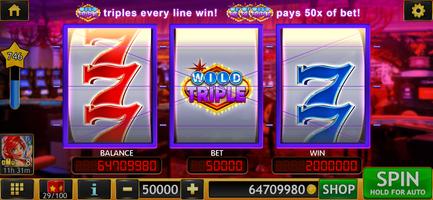 Wild Triple 777 Slots Casino الملصق