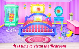 Doll House Cleaning Decoration poster