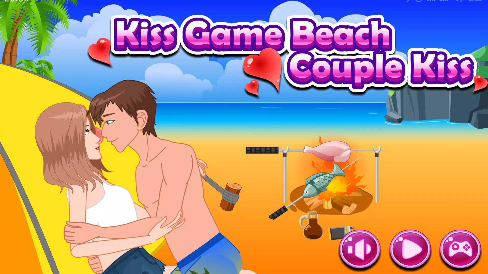 Kiss Game Beach Couple Kiss - make girl like you APK for Android Download