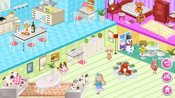 Princess Snow Dollhouse Design capture d'écran 1