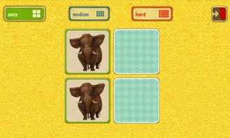 Animal Memory for kids ภาพหน้าจอ 1