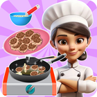 Cocinar juegos de salmón icono