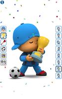 Talking Pocoyo Football Free Plakat