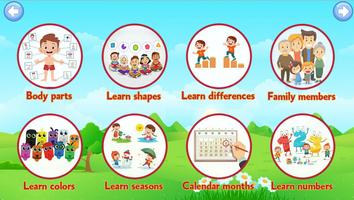 برنامه‌نما Learn English For Kids With At عکس از صفحه